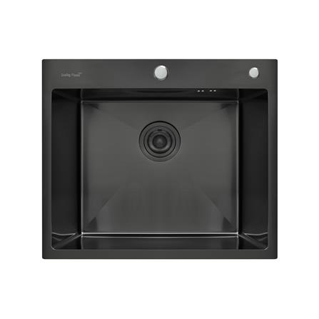 ซิงค์ฝัง 1 หลุม LUCKY FLAME EUB-0551 สีดำ