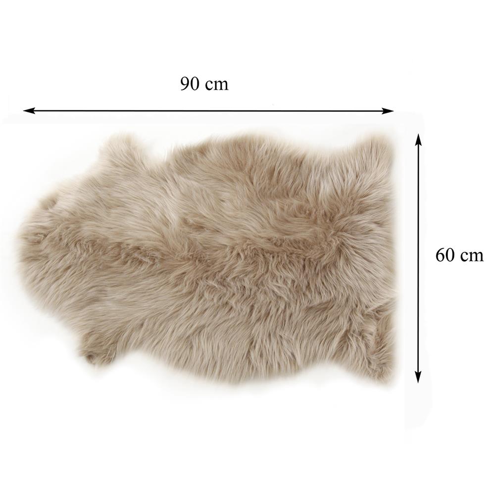พรมขนแกะเทียม BENETTA ALICIA 60X90 ซม. สีน้ำตาล