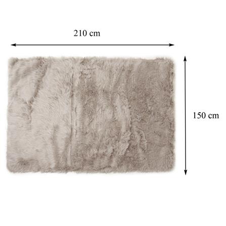 พรมขนแกะเทียม BENETTA ALICIA 150X210 ซม. สีน้ำตาล_10