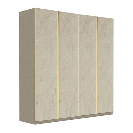 ตู้เสื้อผ้า 4 บานเปิด SB BUILT IN WARDROBE PLUS 59060947 200 ซม. สีครีม_1