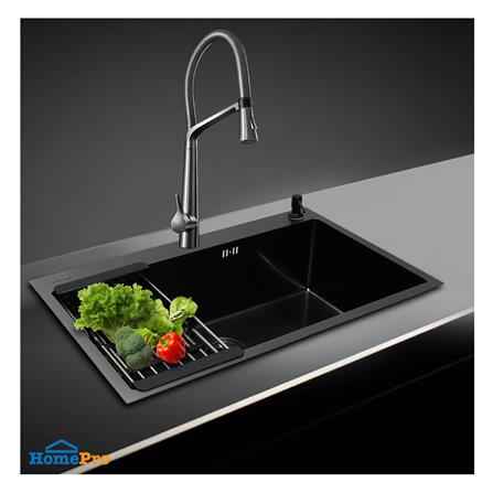 ซิงค์ฝัง 1 หลุม LUCKY FLAME EUB-0851 สีดำ_2