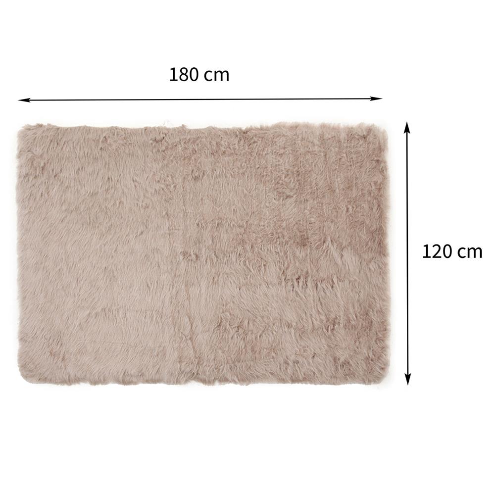 พรมขนแกะเทียม BENETTA ALICIA 120X180 ซม. สีน้ำตาล