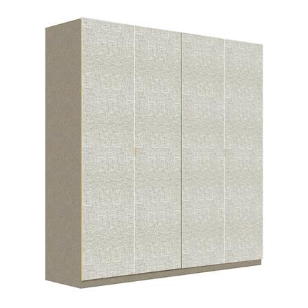 ตู้เสื้อผ้า 4 บานเปิด SB BUILT IN WARDROBE PLUS 59060945 200 ซม. สีเงิน_1