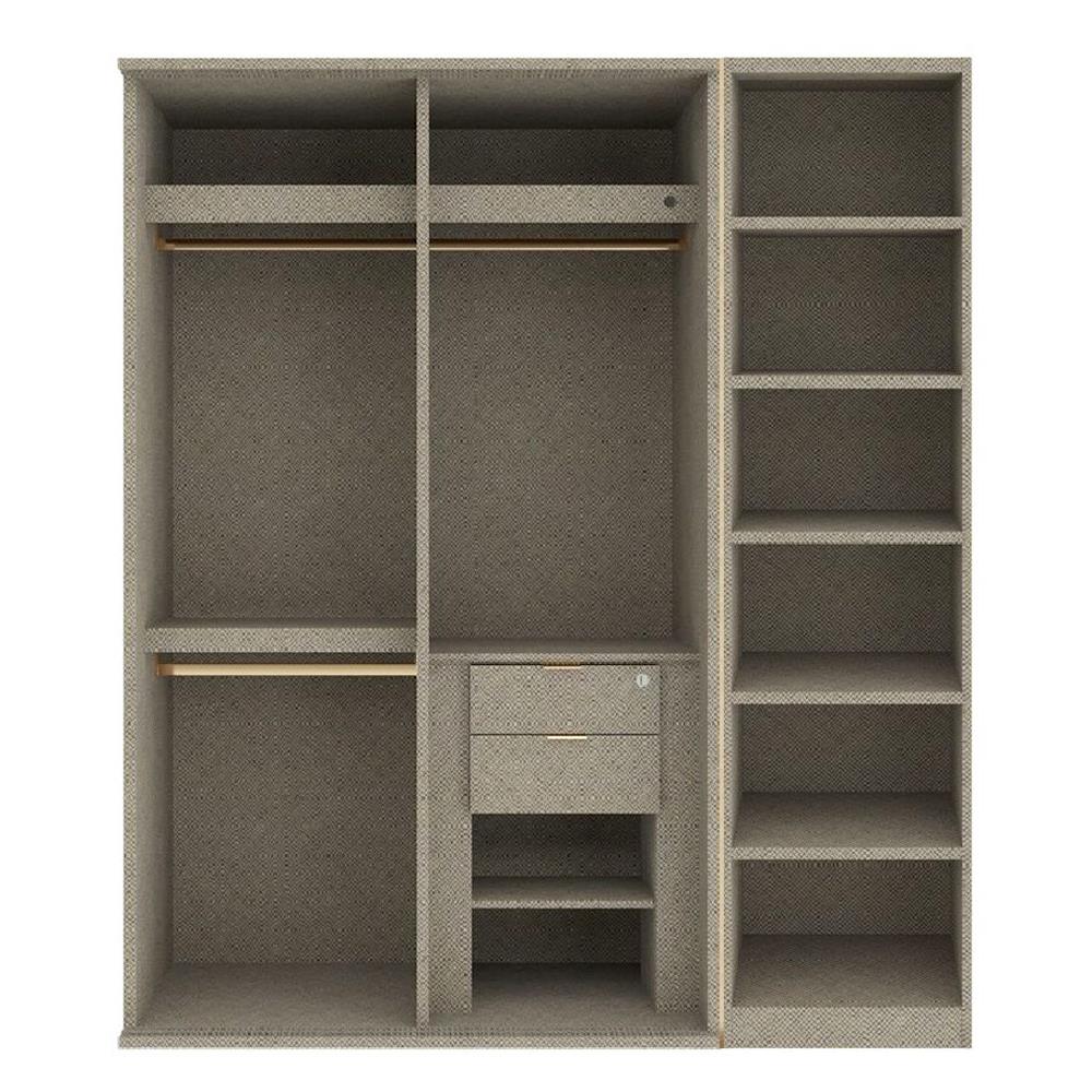 ตู้เสื้อผ้าบานผสม SB BUILT IN WARDROBE PRIME 59060992 170 ซม. สีดำ