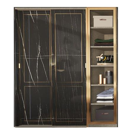 ตู้เสื้อผ้าบานผสม SB BUILT IN WARDROBE PRIME 59060992 170 ซม. สีดำ_0