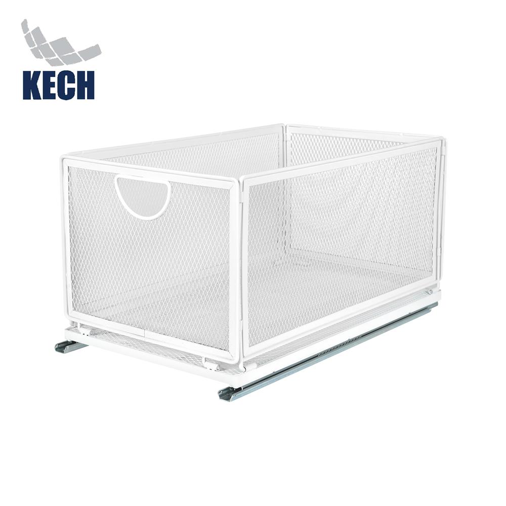 ตะกร้าในตู้ครัวมีรางเลื่อน KECH INSPACE SIZE L 40x24x21.2 ซม.