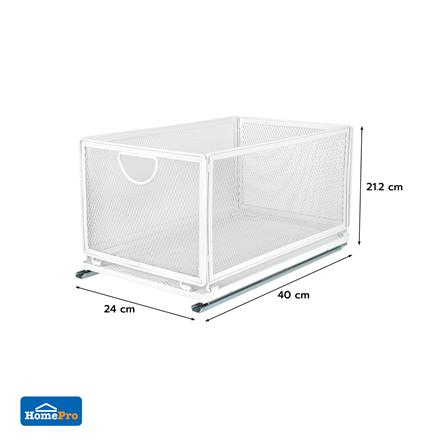 ตะกร้าในตู้ครัวมีรางเลื่อน KECH INSPACE SIZE L 40x24x21.2 ซม._4