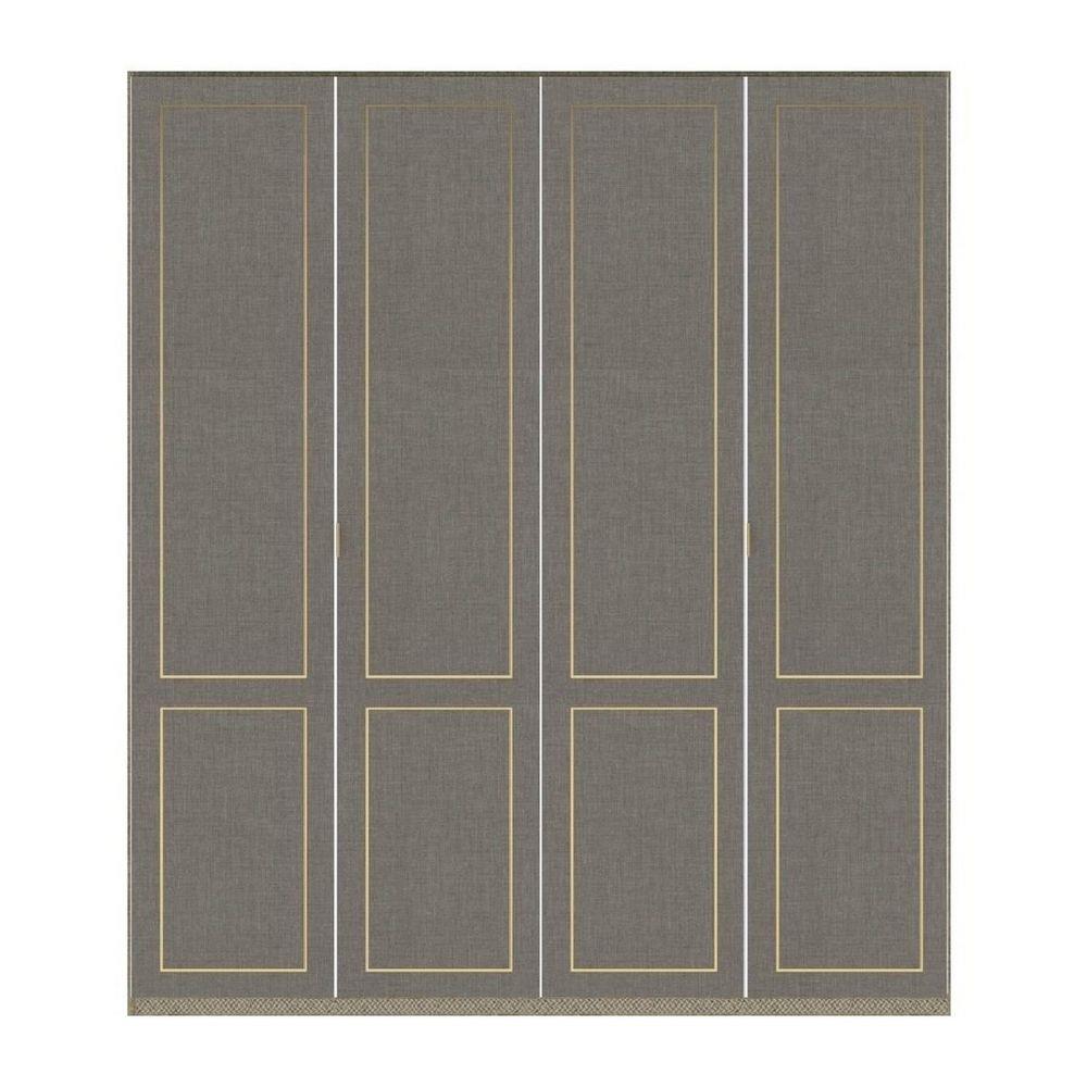 ตู้เสื้อผ้า 4 บานเปิด SB BUILT IN WARDROBE PLUS 59060949 200 ซม. สีเทา