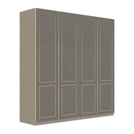 ตู้เสื้อผ้า 4 บานเปิด SB BUILT IN WARDROBE PLUS 59060949 200 ซม. สีเทา_1