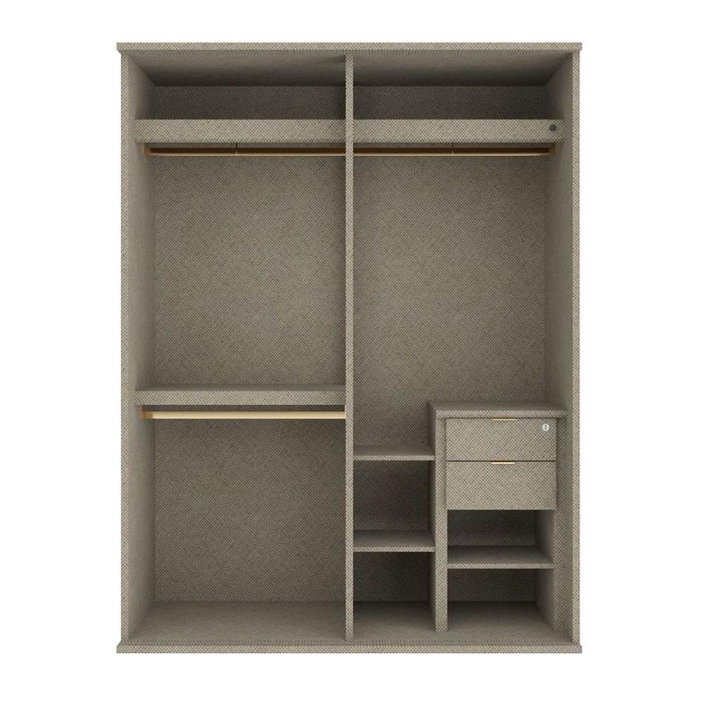 ตู้เสื้อผ้าบานเลื่อน SB BUILT IN WARDROBE PRIME 59060985 160 ซม. สีขาว