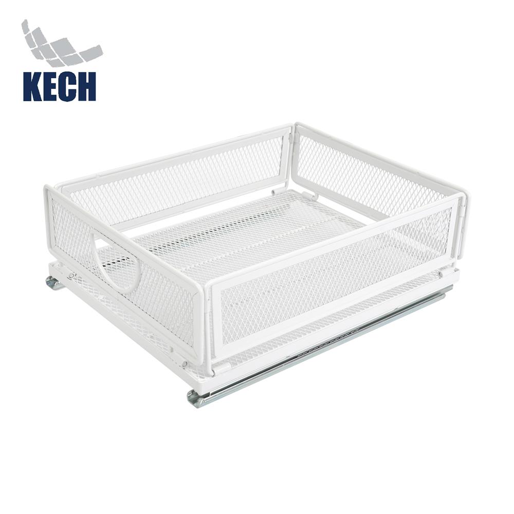 ตะกร้าในตู้ครัวมีรางเลื่อน KECH INSPACE SIZE S 30x24x10 ซม.