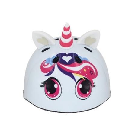 หมวกจักรยานเด็ก Q ABSOLUTE FCJ-103 ลายม้ายูนิคอร์น สีขาว_1