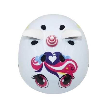 หมวกจักรยานเด็ก Q ABSOLUTE FCJ-103 ลายม้ายูนิคอร์น สีขาว_2