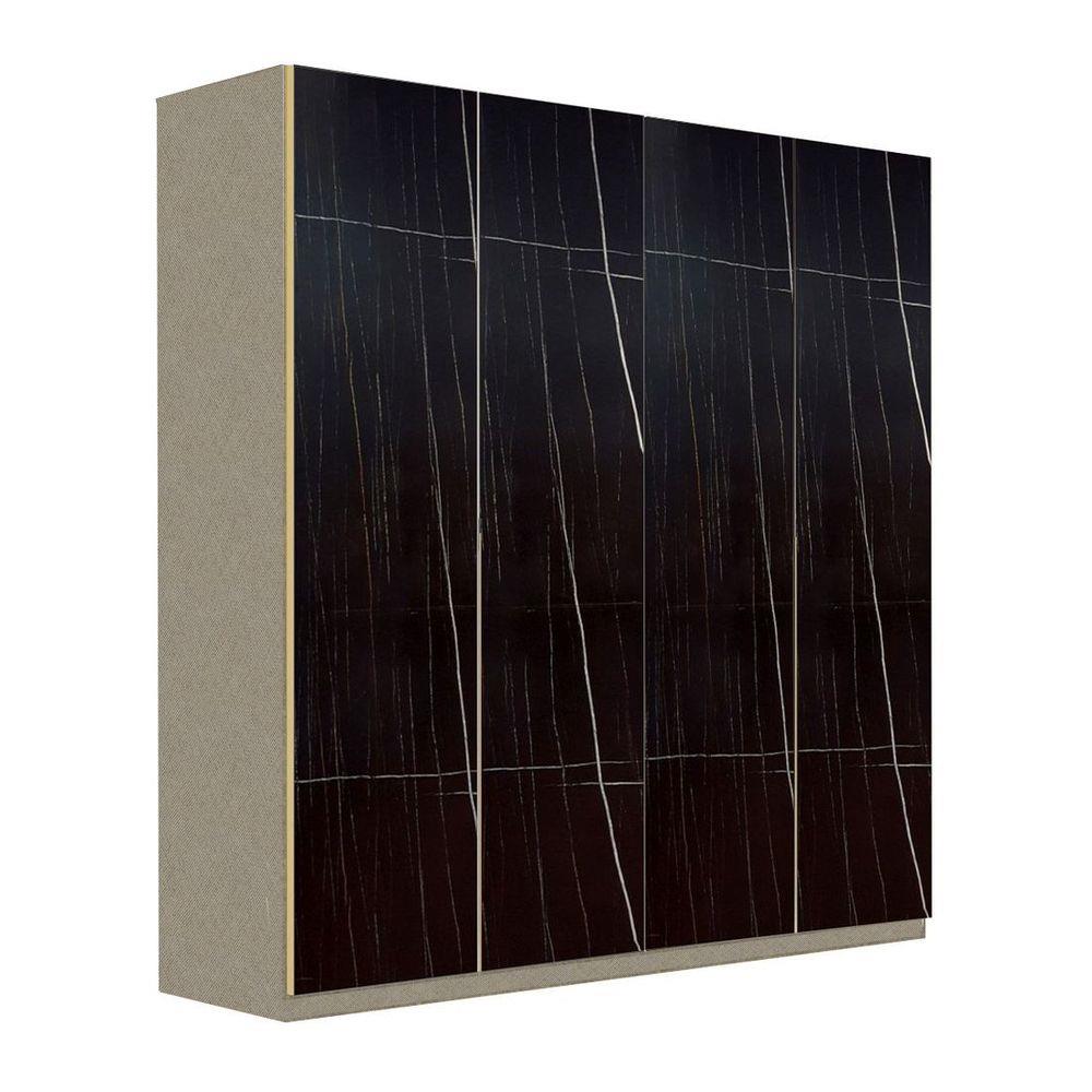 ตู้เสื้อผ้า 4 บานเปิด SB BUILT IN WARDROBE PLUS 59060948 200 ซม. สีดำ