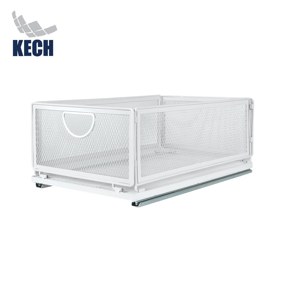 ตะกร้าในตู้ครัวมีรางเลื่อน KECH INSPACE SIZE M 40x24x15.5 ซม.