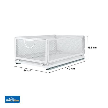 ตะกร้าในตู้ครัวมีรางเลื่อน KECH INSPACE SIZE M 40x24x15.5 ซม._4