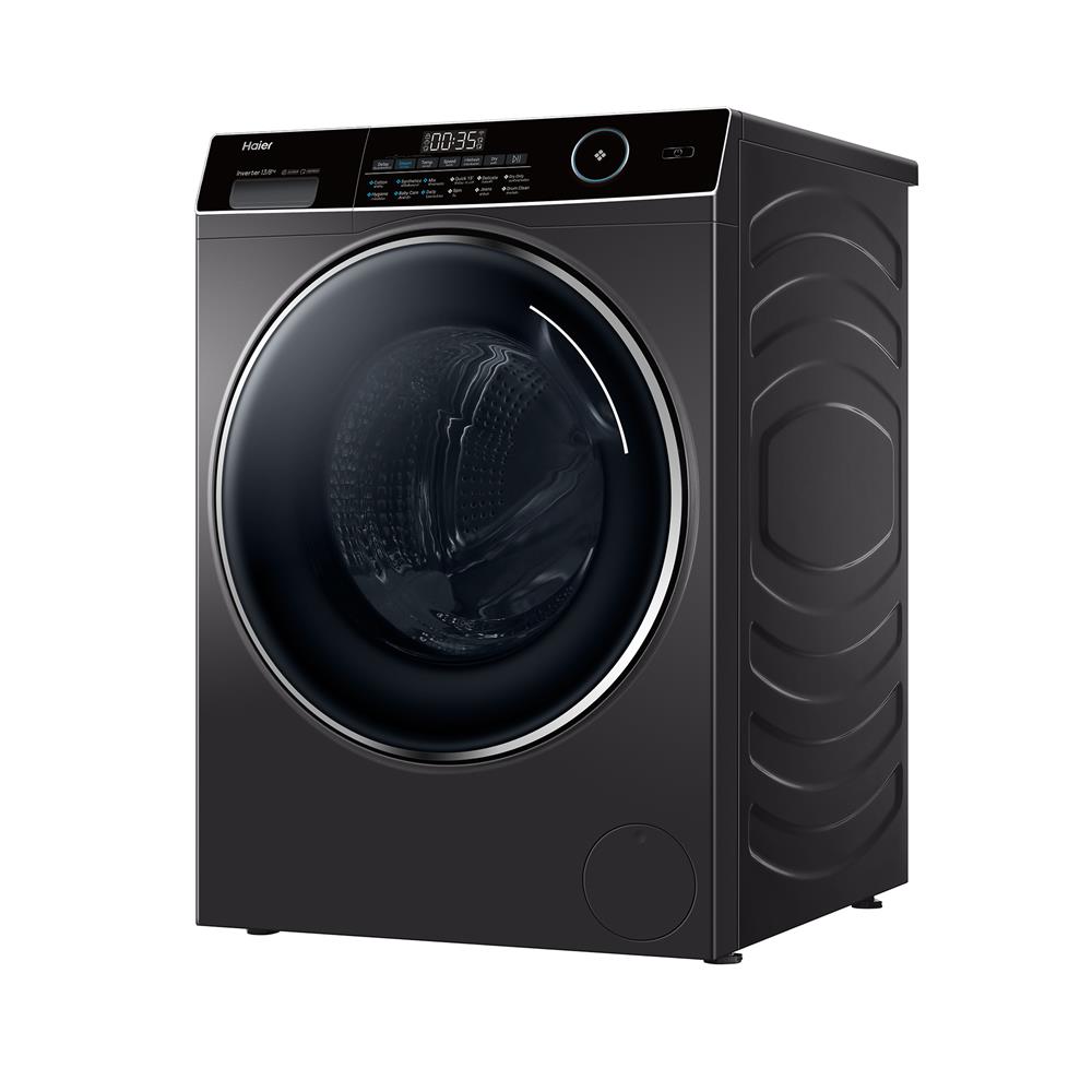 เครื่องซักอบผ้าฝาหน้า HAIER HWD130-BP14959S8 13/8 กก. 1400RPM อินเวอร์เตอร์ สีเทาเข้ม