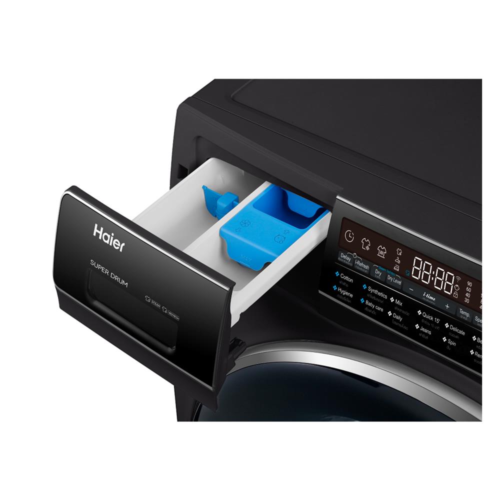 เครื่องซักอบผ้าฝาหน้า HAIER HWD150-BP14986ES8U1 15/10 กก. 1400RPM อินเวอร์เตอร์ สีเทาเข้ม