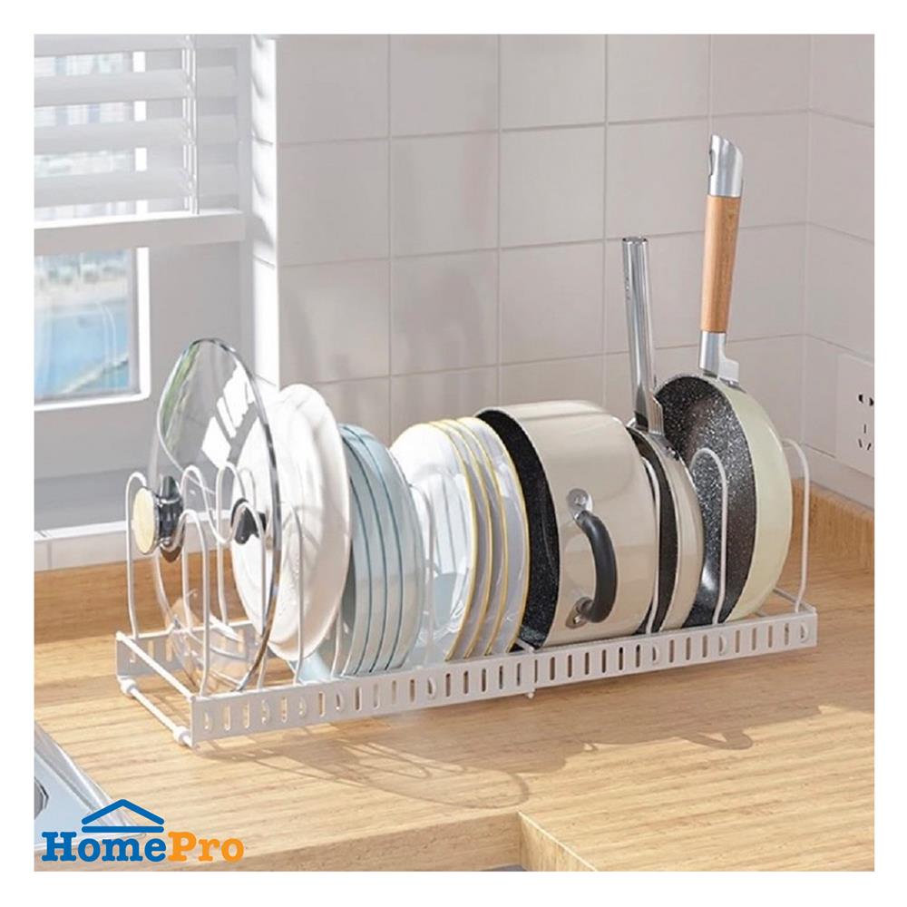 ชั้นวางกระทะและฝาหม้อแบบปรับขนาดได้ 30-58.5 ซม. KECH