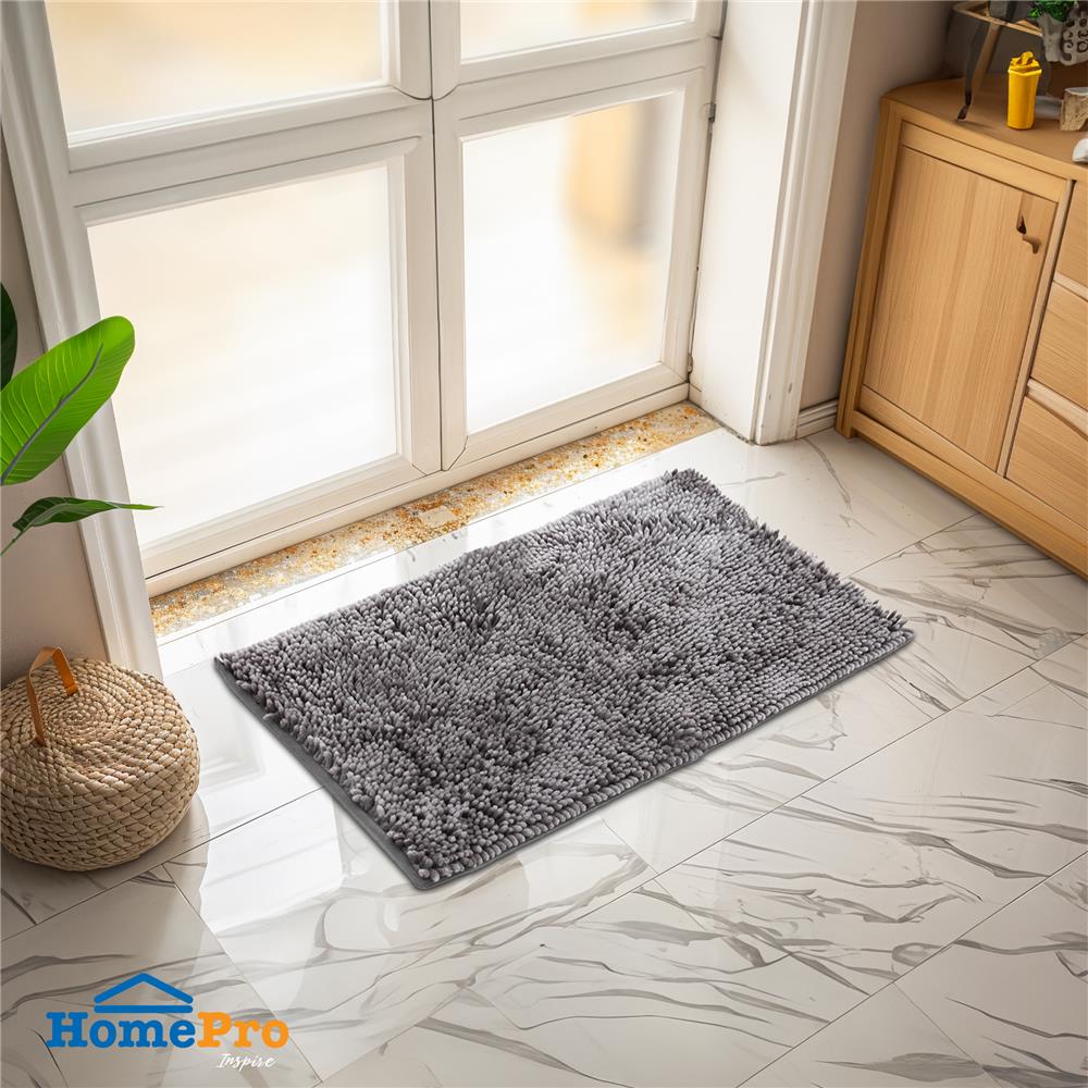 พรม HOME LIVING STYLE GRACE 45X70 ซม. สีเทา