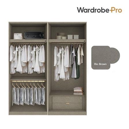 ตู้เสื้อผ้า 4 บานเปิด SB BUILT IN WARDROBE PLUS 59061005 200 ซม. สีชมพู_2