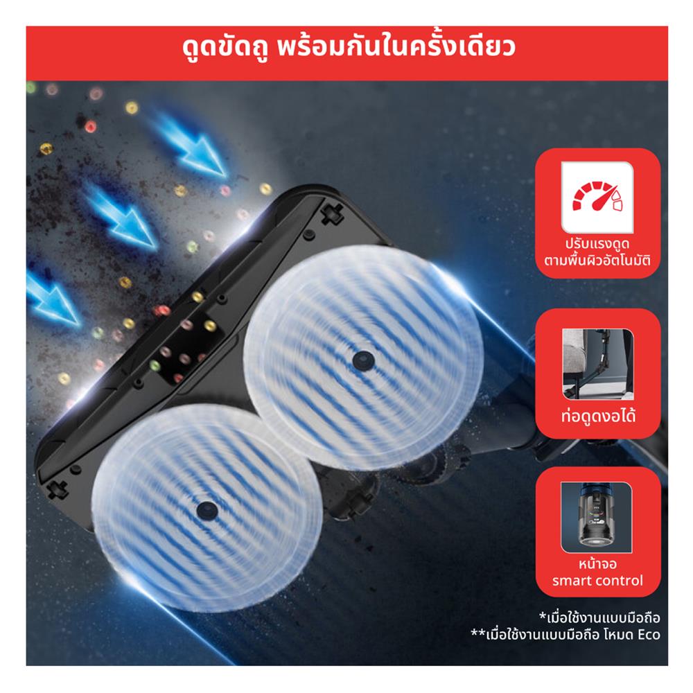 เครื่องดูดฝุ่นแบบด้าม TEFAL TY9AD2WO