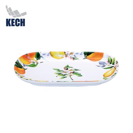 จานเมลามีนเปลเหลี่ยม 8.5 นิ้ว KECH LEMON TREE_0