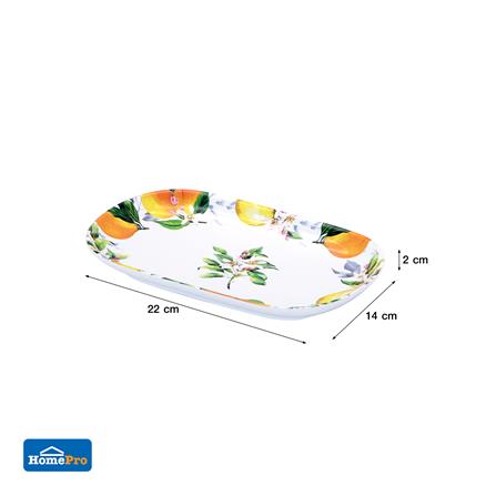 จานเมลามีนเปลเหลี่ยม 8.5 นิ้ว KECH LEMON TREE_5