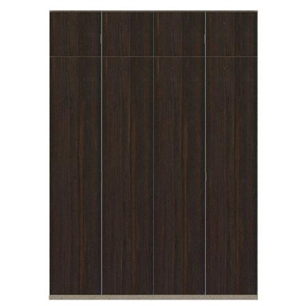 ตู้เสื้อผ้า 4 บานเปิด SB BUILT IN WARDROBE PLUS 59061103 200 ซม. สีไม้เข้ม_0