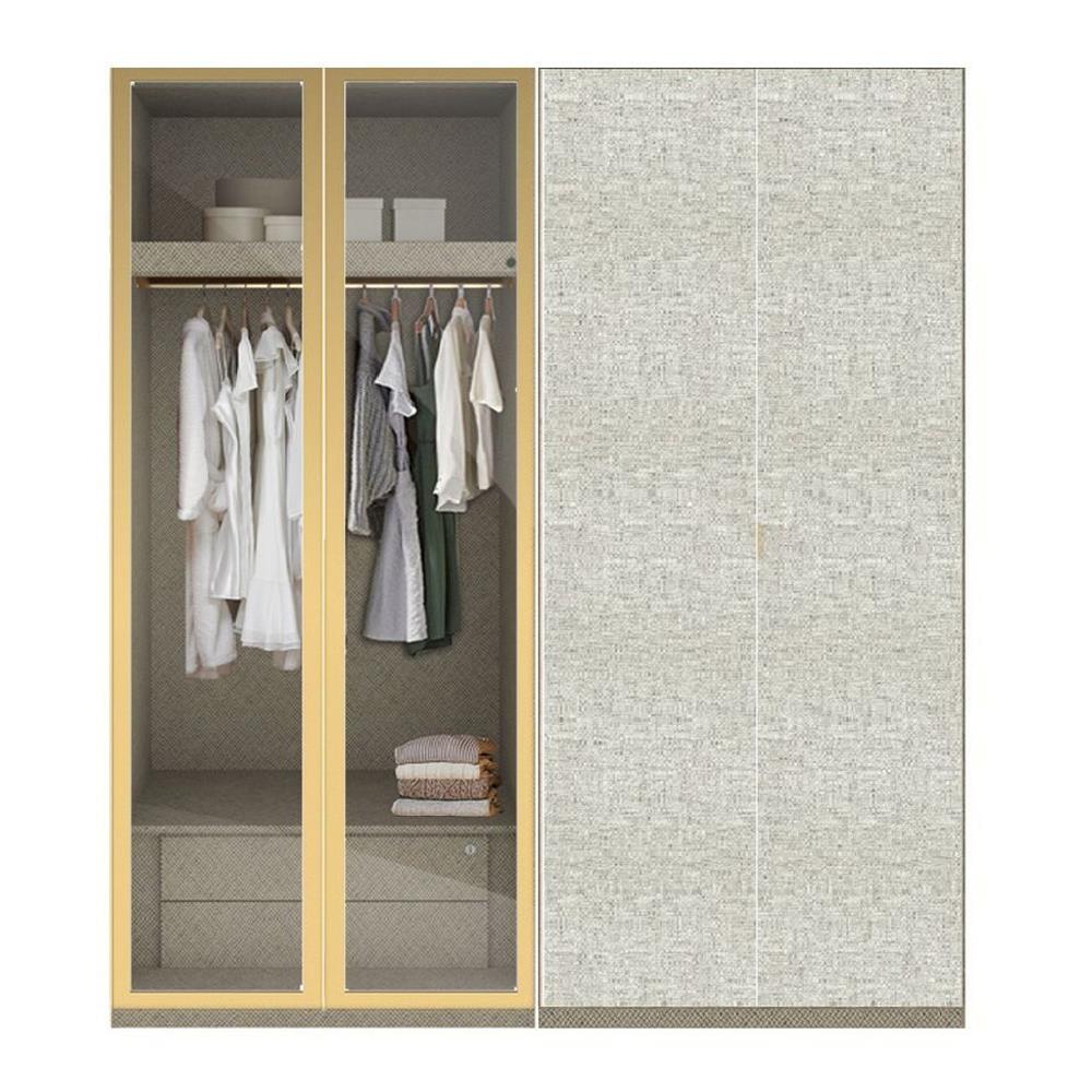 ตู้เสื้อผ้า 4 บานเปิด SB BUILT IN WARDROBE PLUS 59061011 200 ซม. สีเงิน