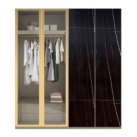 ตู้เสื้อผ้า 4 บานเปิด SB BUILT IN WARDROBE PLUS 59061021 200 ซม. สี RIO BROWN