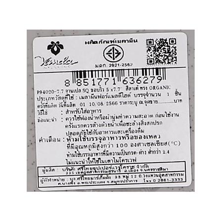 จานเมลามีนเปลเหลี่ยม 7.7 นิ้ว VANDA LATE ORGANIC_4