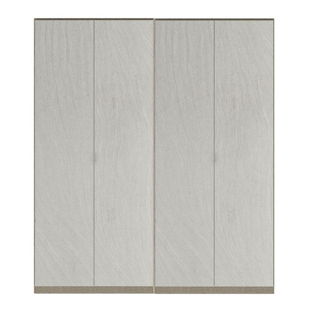 ตู้เสื้อผ้า 4 บานเปิด SB BUILT IN WARDROBE PLUS 59060974 200 ซม. สีเทา