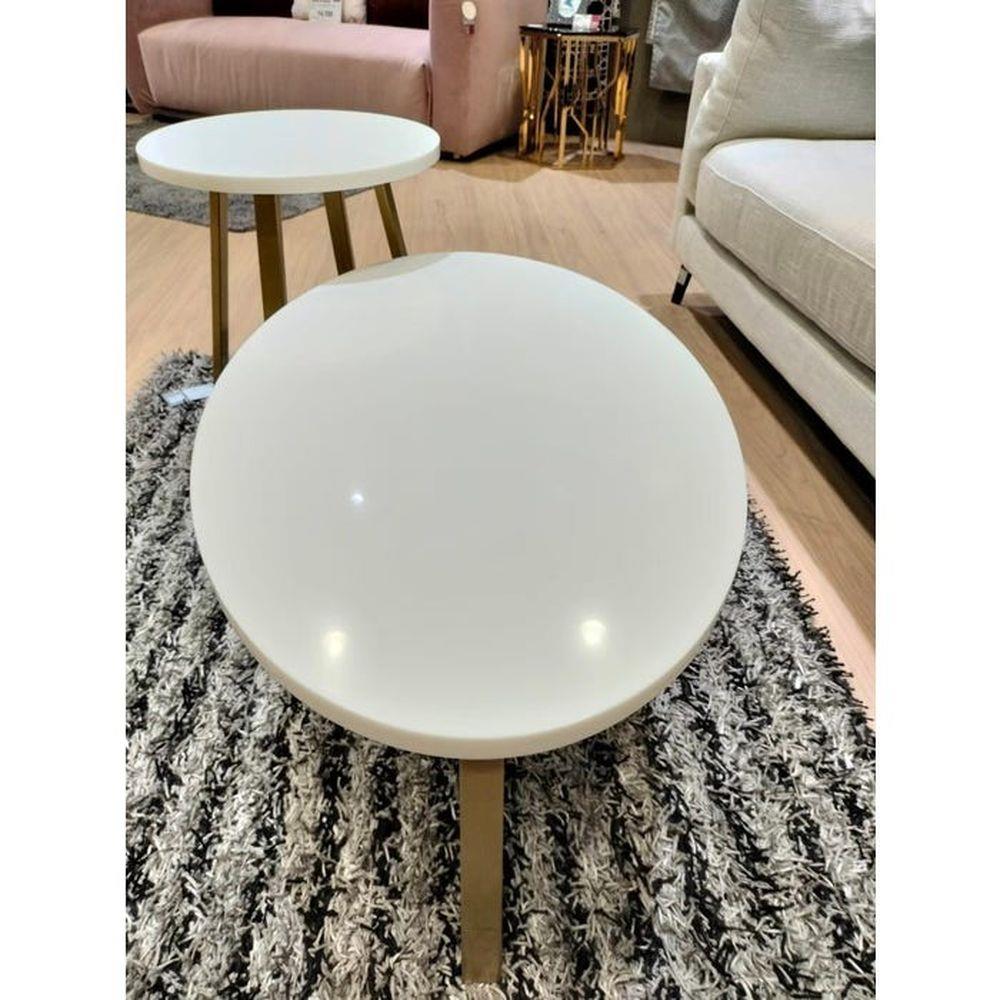 โต๊ะกลาง SB FURNITURE JAYLER 19210419 100 ซม. สีขาว