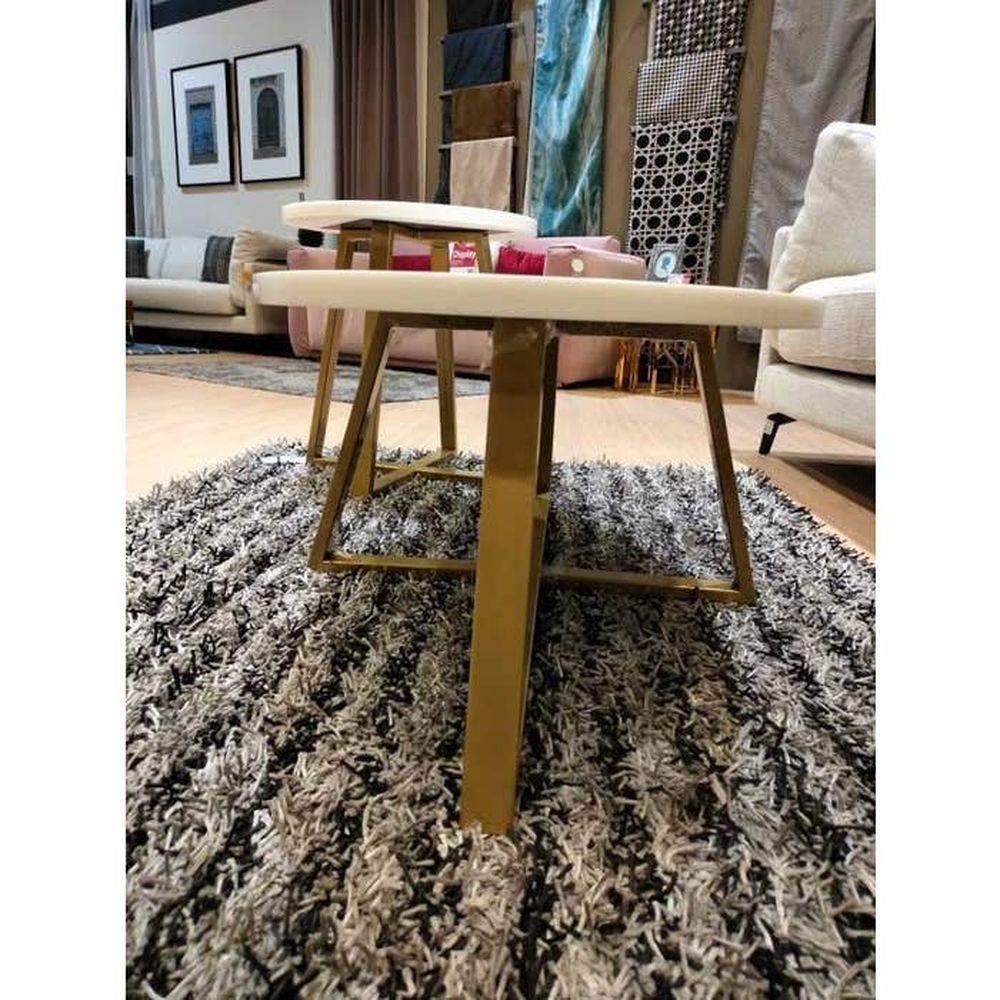 โต๊ะกลาง SB FURNITURE JAYLER 19210419 100 ซม. สีขาว