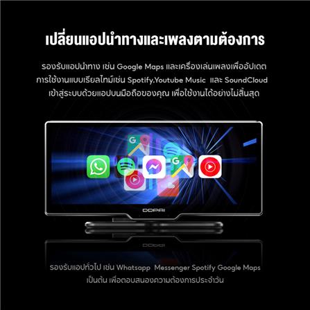 กล้องติดรถยนต์พร้อมจอสัมผัส DDPAI M5S 2K สีดำ_4