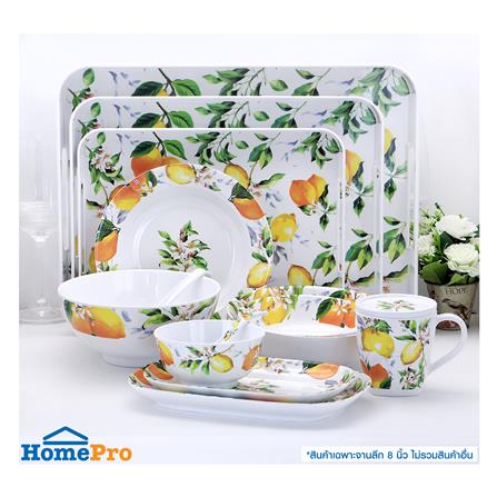 จานเมลามีนลึก 8 นิ้ว KECH LEMON TREE_4