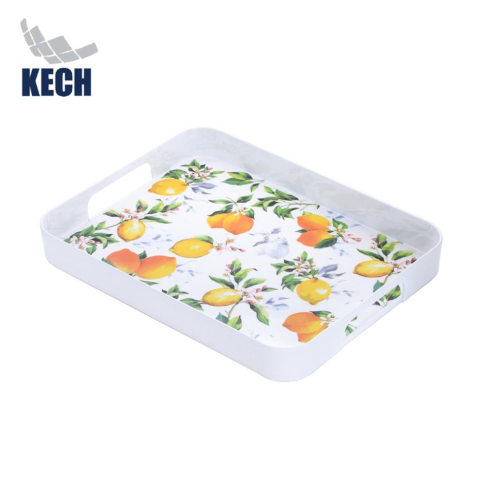 ถาดเหลี่ยมเมลามีน 14 นิ้ว KECH LEMON TREE