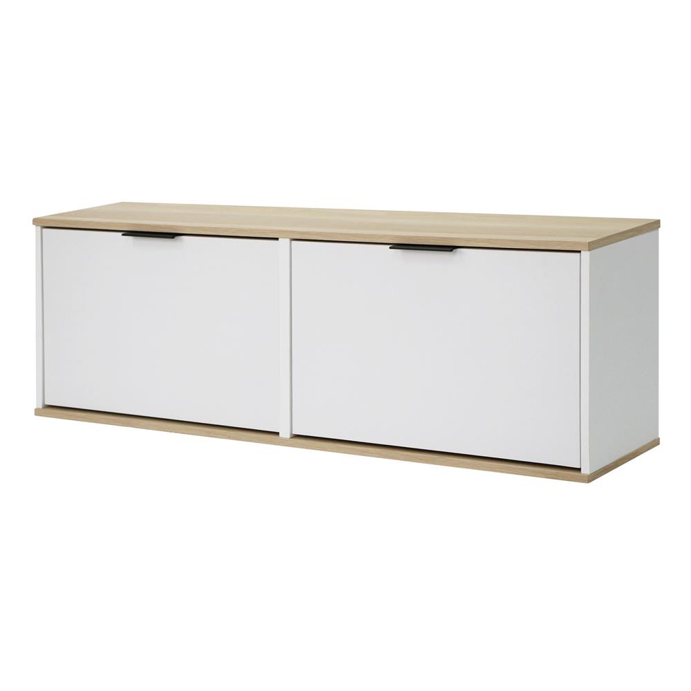 ตู้วางรองเท้า LUVORA SCHUHREAL LVR0038 120 ซม. สีขาว/โอ๊ค