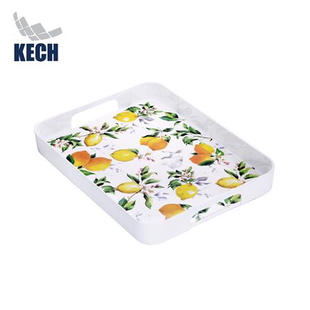 ถาดเหลี่ยมเมลามีน 16 นิ้ว KECH LEMON TREE_0