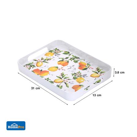 ถาดเหลี่ยมเมลามีน 12 นิ้ว KECH LEMON TREE_6
