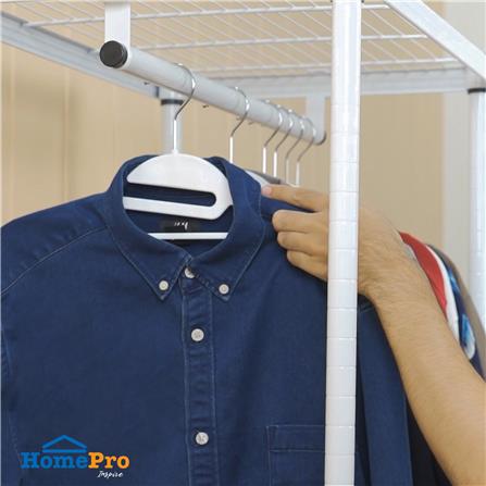 ไม้แขวนเสื้อ PLIM OLIVE 14918 สีขาว/เทา แพ็ก 5 ชิ้น_5