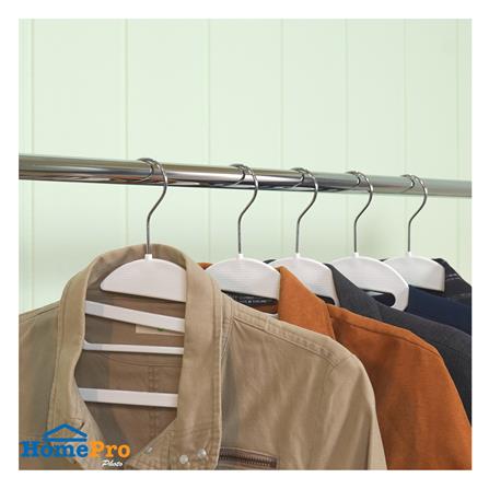 ไม้แขวนเสื้อ PLIM OLIVE 14918 สีขาว/เทา แพ็ก 5 ชิ้น_6