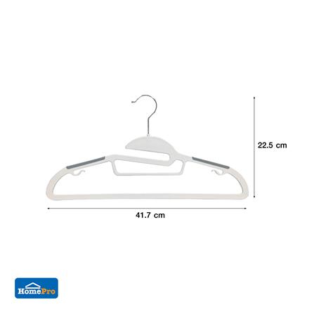 ไม้แขวนเสื้อ PLIM OLIVE 14918 สีขาว/เทา แพ็ก 5 ชิ้น_7