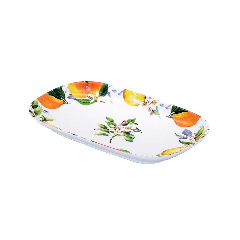 จานเมลามีนเปลเหลี่ยม 9.5 นิ้ว KECH LEMON TREE