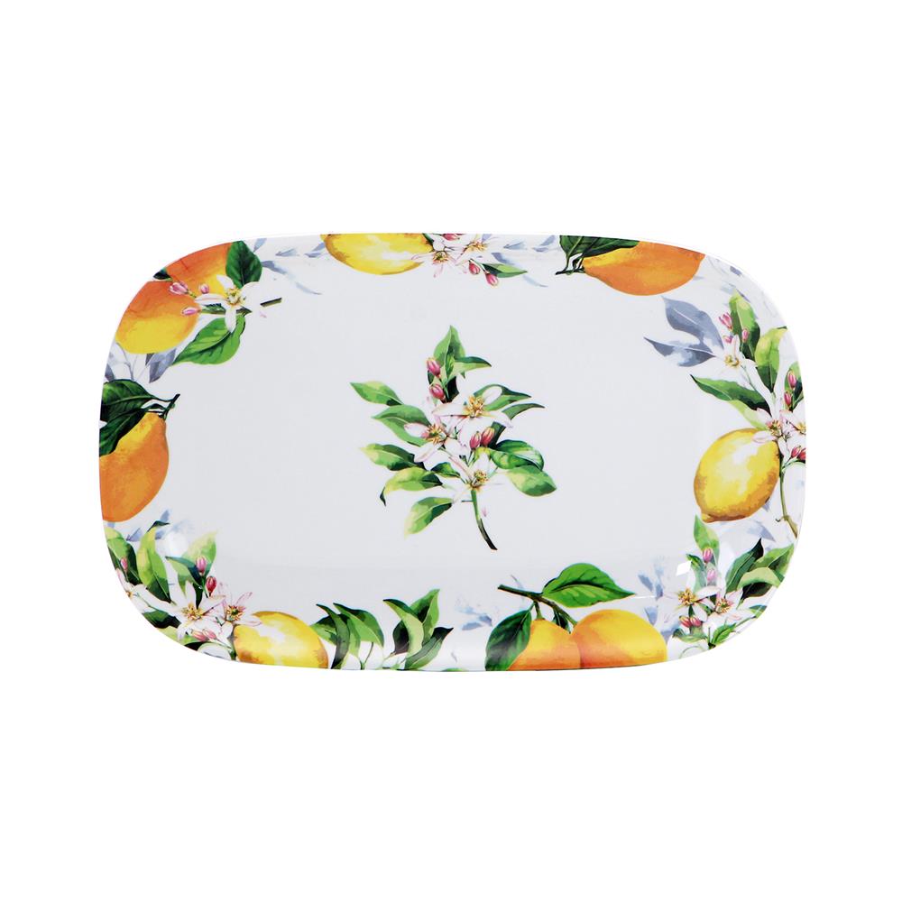 จานเมลามีนเปลเหลี่ยม 9.5 นิ้ว KECH LEMON TREE