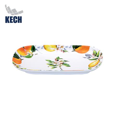 จานเมลามีนเปลเหลี่ยม 9.5 นิ้ว KECH LEMON TREE_0