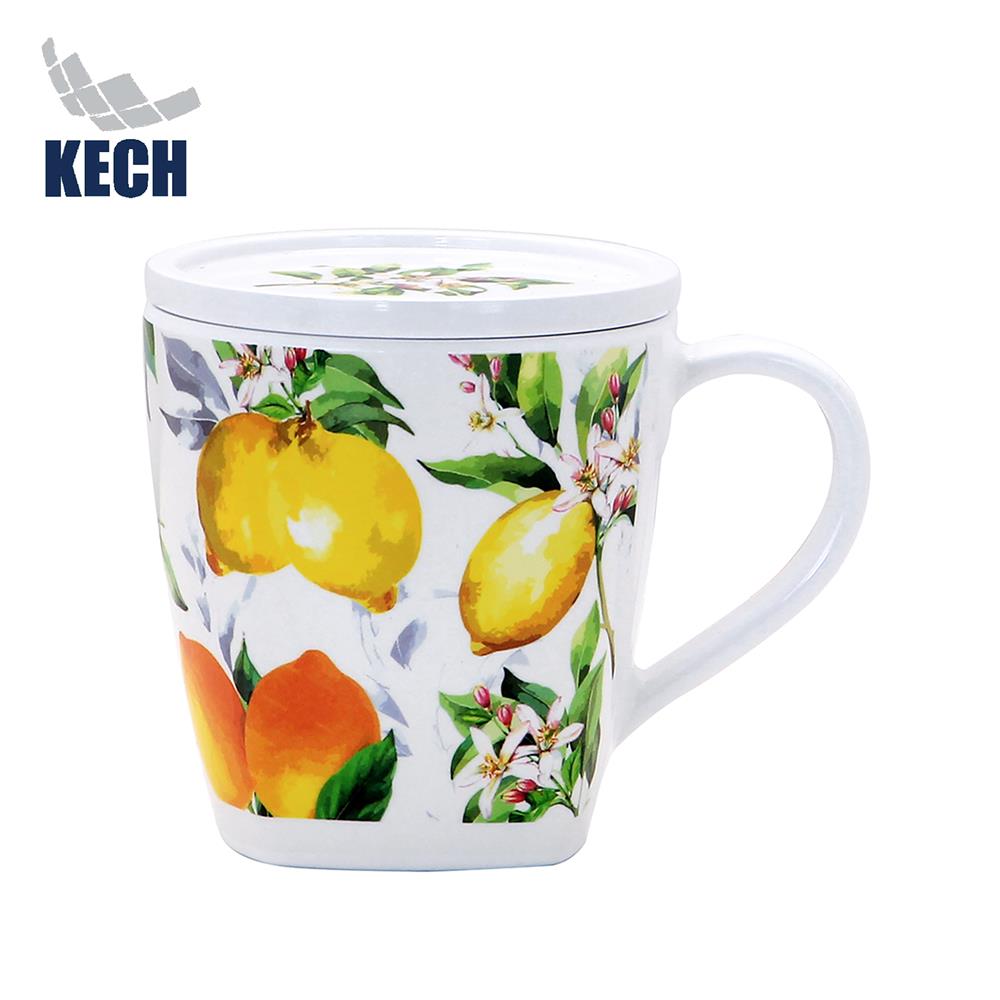ถ้วยหูพร้อมฝาเมลามีน 400 มล. KECH LEMON TREE