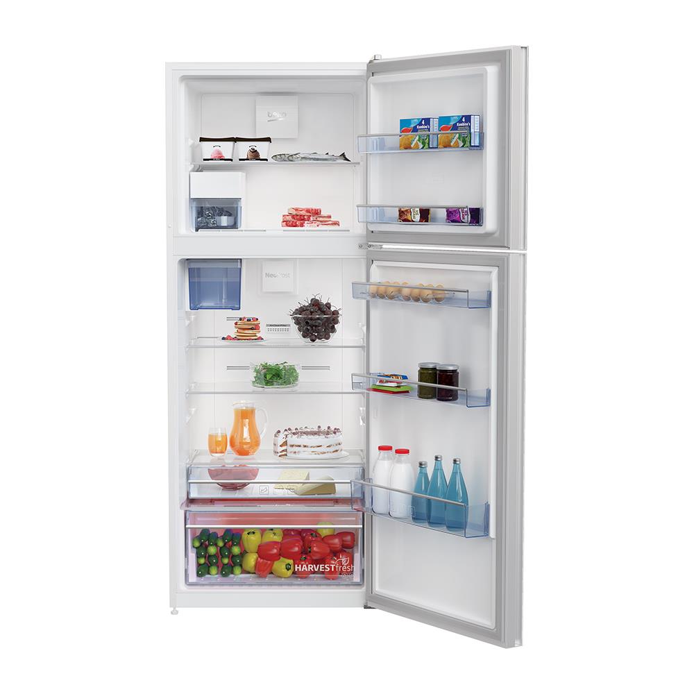 ตู้เย็น 2 ประตู BEKO RDNT470E10VZJHFGW 14.6 คิว กระจกขาว