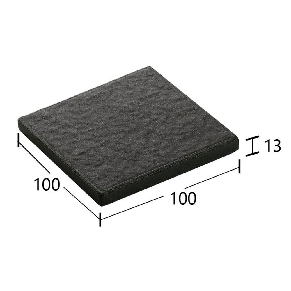 กระเบื้องดินเผา 4x4 นิ้ว KENZAI แกรนิตโต้ คาร์บอนแบล๊ค 60P